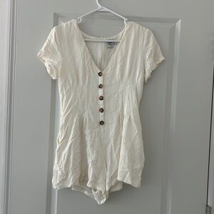 Princess Polly Adi Romper White